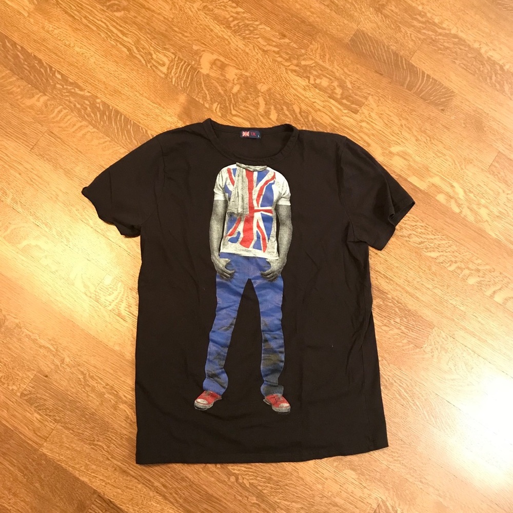 Men’s T-Shirt - British Flag Guy Shirt - L #27